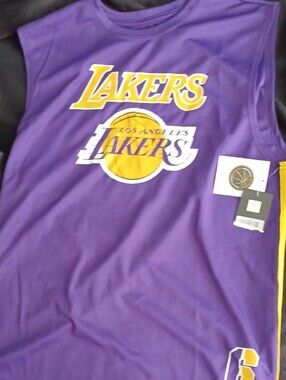 NBA Los Angeles Lakers Purple Kids Sleeveless Jersey with Yellow Accents